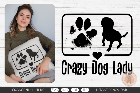 Crazy Dog Lady SVG: Graphics for Crafts