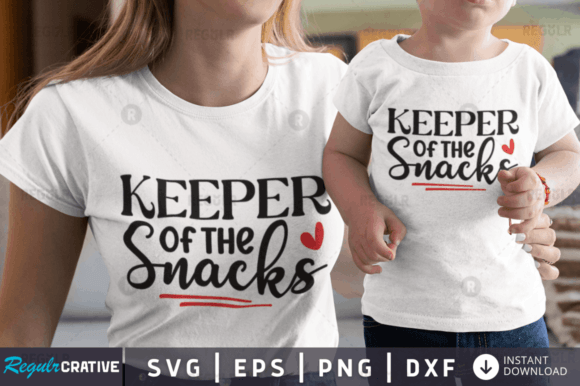 FREE Keeper of the Snacks Svg Design for Crafts and Graphics