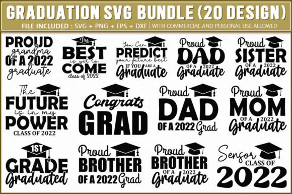 Graduation SVG Mini Bundle: Graphics for Crafts
