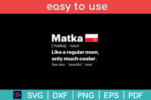 Matka Definition Polish Mom Graphics for Crafts
