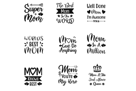 Mom Quotes Bundle: Graphics for Crafts