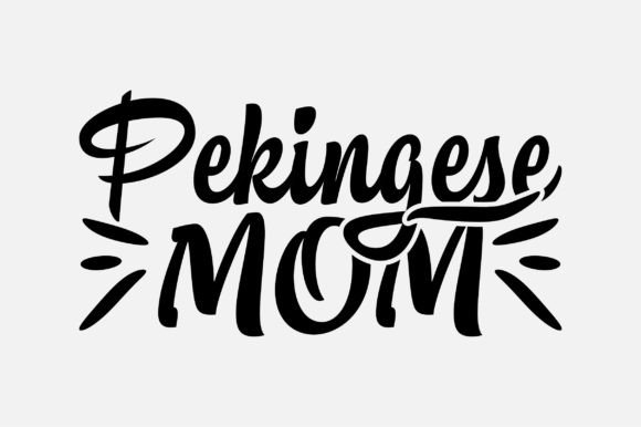 Pekingese Mom Dog Lover SVG Design: Graphics for Crafts